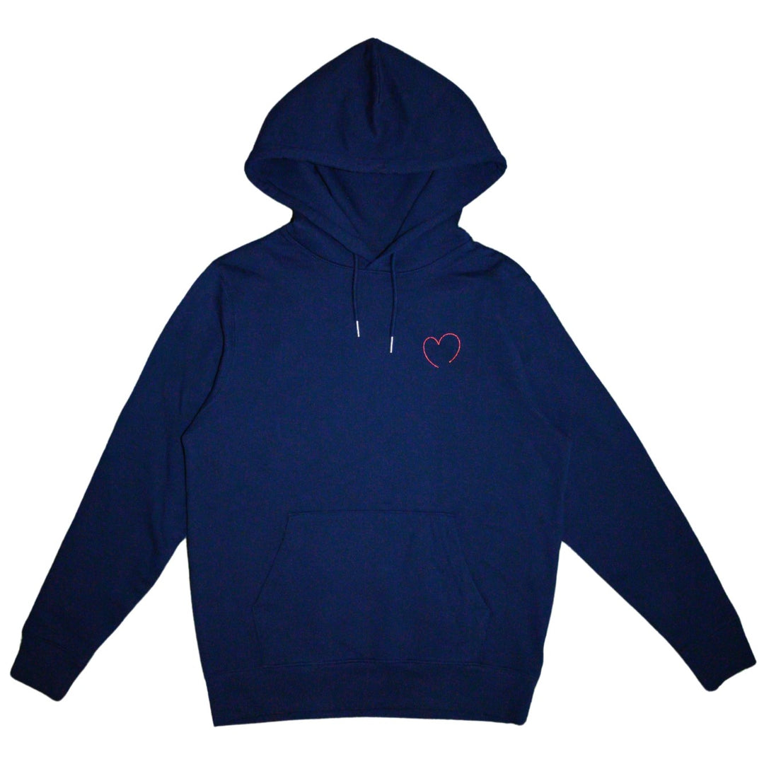 Sweat à Capuche Bleu Marine - Je t’aime